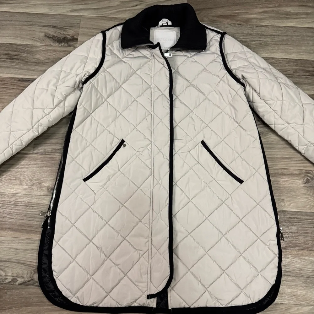 Sosken Gemma Quilted Jacket in Cement Size 3 Large - Picture 2 of 16